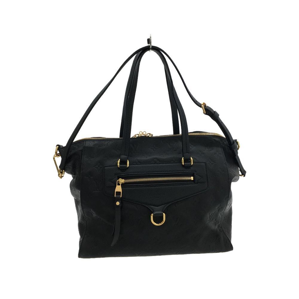 Louis Vuitton Lumineuse PM Shoulder Bag Monogram Emplant Blue Leather